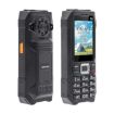 UNIWA M6000 Keypad Phone, 2.4", Dual Flashlights, 4 SIM, UK Plug, Black - 2