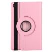Samsung Galaxy Tab A7 T500 Pink 360 Rotating Leather Case Holder - 3