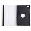 Samsung Galaxy Tab A7 T500 White Litchi Texture 360 Rotating Leather Case - 4