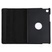Samsung Galaxy Tab A7 T500 360 Rotating Leather Case with Holder - Black - 4