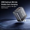 REMAX U2-AC 35W USB & Type-C GaN Fast Charger with Digital Display EU Plug - 2