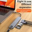 Yesido HB27 8 in 1 Type-C 3.1 Multifunctional HUB Adapter Dock (Dark Grey) - 6