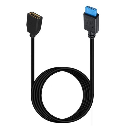8K DisplayPort DP1.4 Male to Female Cable for Device Testing, 1m Length - 1