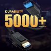 8K DisplayPort DP1.4 Male to Female Cable for Device Testing, 1m Length - 4