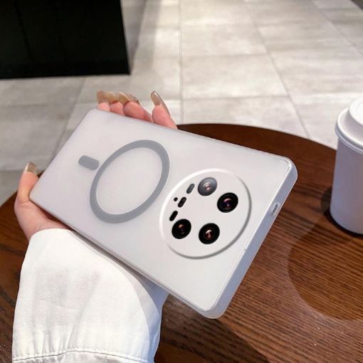 Xiaomi 14 Ultra Fine Hole Ice Fog MagSafe Phone Case Titanium Grey - 1
