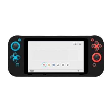 Nintendo Switch Solid Color Silicone Protective Case - Black - 1