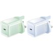 REMAX RP-U91 30W GaN Fast Charger, PD+QC, UK Plug, Green - 2
