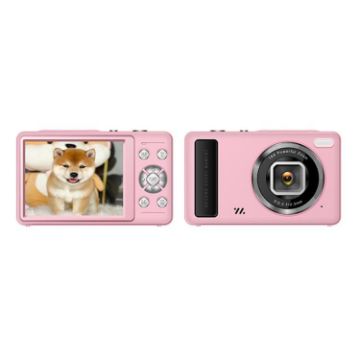 DC15 Pink 4K HD Camera, 2.4" Screen, 18X Zoom, 64MP Shooting - 1