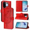 Vivo S30 Pro Mini Red Embossed Butterfly Leather Phone Case - 1