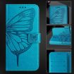 Vivo S30 Pro Mini Blue Embossed Butterfly Leather Phone Case - 6