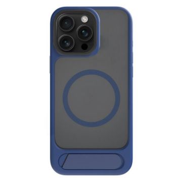 iPhone 13 Pro Kalebol MagSafe Tilt Holder Case Navy Blue Hybrid TPU - 1