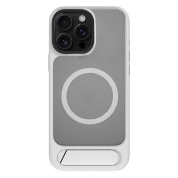 iPhone 13 Pro Kalebol MagSafe Tilt Holder Case Grey White - 1