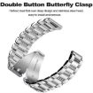 24mm Grey Titanium Alloy Watch Band with Three Beads Flat Buckle - 4