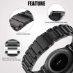 24mm Grey Titanium Alloy Watch Band with Three Beads Flat Buckle - 7
