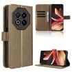 Meizu Note 16 5G Brown Diamond Texture Leather Phone Case - 1