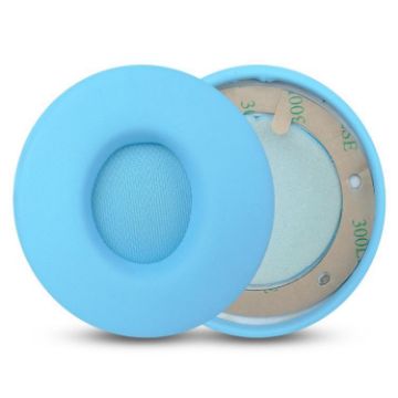 Protein Leather Replacement Earpads for Beats Solo Pro - Light Blue Pair - 1