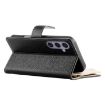 Samsung Galaxy S24+/S25+ 5G Leather Wallet Case with Strap (Black) - 5