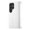 Samsung Galaxy S24 Ultra 5G White Leather Wallet Case with Strap - 3