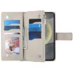 Samsung Galaxy S24 Ultra 5G White Leather Wallet Case with Strap - 4