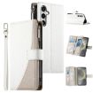 Samsung Galaxy S24 FE 5G Leather Wallet Case with Strap - White - 1