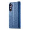 Samsung Galaxy S23 FE 5G Leather Wallet Case with Strap - Dark Blue - 3