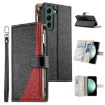 Samsung Galaxy S22+ 5G Leather Wallet Case with Strap - Black - 1