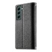 Samsung Galaxy S22+ 5G Leather Wallet Case with Strap - Black - 3