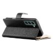 Samsung Galaxy S22+ 5G Leather Wallet Case with Strap - Black - 5