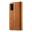 Samsung Galaxy S20+ Brown Leather Wallet Case with Strap & Card Slots - 3