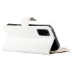 Samsung Galaxy S20+ White Leather Wallet Case with Strap & Card Slots - 5