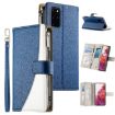 Samsung Galaxy S20+ Dark Blue Leather Wallet Case with Strap - 1