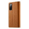 Samsung Galaxy S20 FE Brown Leather Wallet Case with Strap & Card Slots - 3