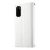Samsung Galaxy S20 White Leather Wallet Case with Strap & Card Slots - 3