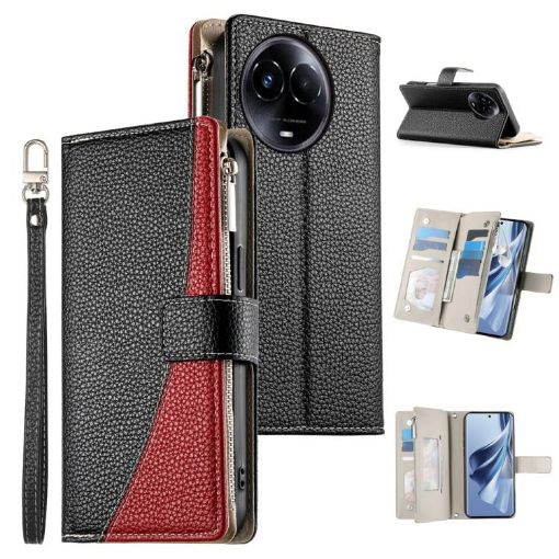 Realme 11 5G/11x/C67 5G/Narzo 60x Leather Wallet Case Black - 1