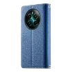 Realme 13/12/12+ 5G/Narzo 70 Leather Wallet Case with Strap - Dark Blue - 3