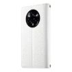 Realme 14 Pro+ White Leather Wallet Phone Case with Strap & Zipper - 3