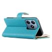 Realme C63/C61 4G Wallet Leather Phone Case with Strap - Blue - 5