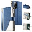Realme C67/12 Lite Global Leather Wallet Phone Case with Strap - Dark Blue - 1