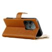 Realme GT 6/GT Neo6 SE Brown Leather Wallet Phone Case with Strap - 5