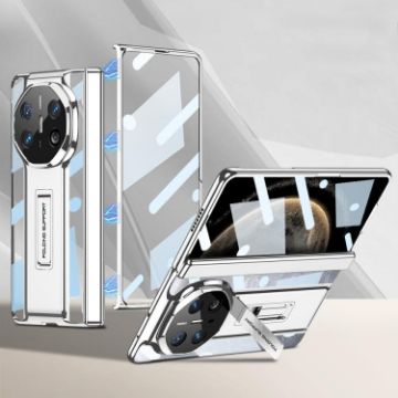 Huawei Mate X6 GKK Magnetic Folding Supercar Phone Case - Silver - 1