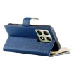 Xiaomi 14T Dark Blue Leather Wallet Phone Case with Strap - 5