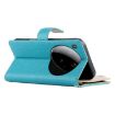 Xiaomi 15 Ultra Blue Leather Wallet Phone Case with Strap & Zipper - 5
