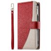 Xiaomi 15 Ultra Red Leather Wallet Phone Case with Strap & Zipper - 2