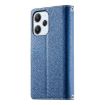 Redmi 12/Note 12R Leather Wallet Phone Case with Strap - Dark Blue - 3