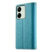 Redmi 13C/5G/13R Poco C65 Blue Leather Wallet Phone Case with Strap - 3