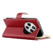 Redmi 14C/14R/A4 5G/A3 Pro Leather Wallet Case with Strap (Red) - 5