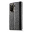 Redmi A5/Poco C71 Leather Wallet Phone Case with Strap - Black - 3