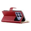 Red Leather Wallet Phone Case for Redmi K70 Ultra with Strap - 5