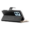 Redmi Note 12 4G/12R Pro Leather Wallet Case with Strap - Black - 5