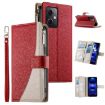 Redmi Note 12 5G/Poco X5 Leather Wallet Case with Strap - Red - 1
